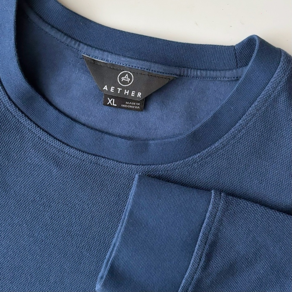 Aether Apparel Men’s Crewneck Sweatshirt Size XL Blue - Picture 5 of 8